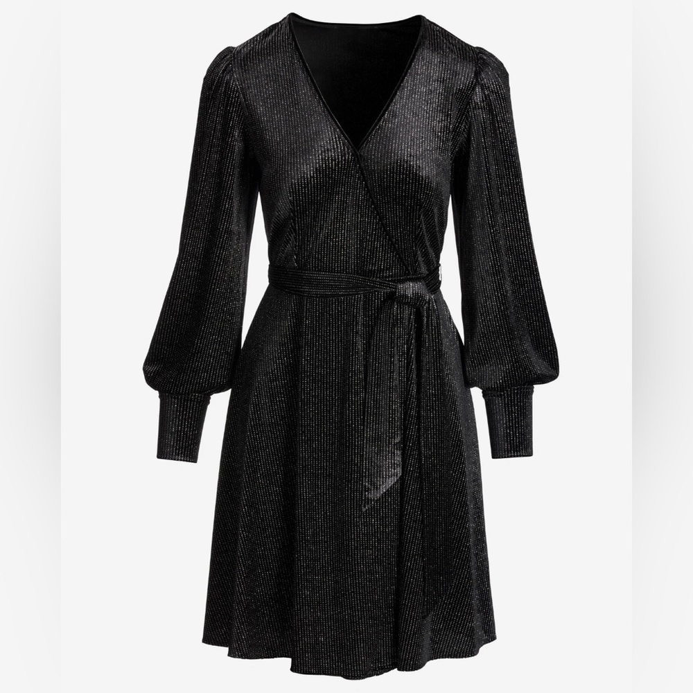 Boston Proper Velvet Shimmer Fit And Flare Dress